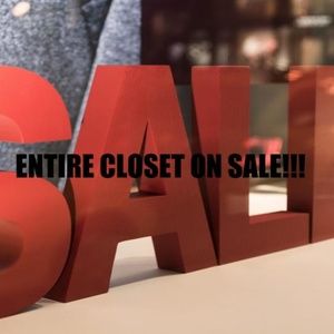 CLOSET ON SALE!